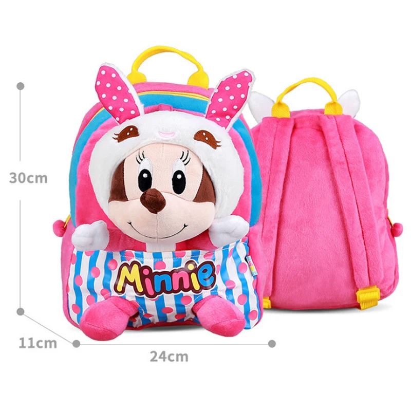 DISNEY/Детские рюкзаки с объемным изображением Микки Мауса Плюшевые Детские Минни