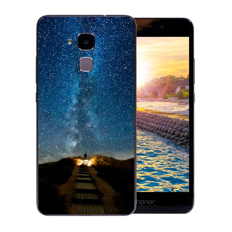 5 2-дюймовый чехол для телефона Huawei Honor 5C прозрачный мягкий силиконовый 7 Lite GT3