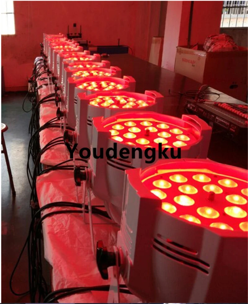 20 шт. 18x10 Вт led par light rgbw 4in1 dj набор zoom | Лампы и освещение