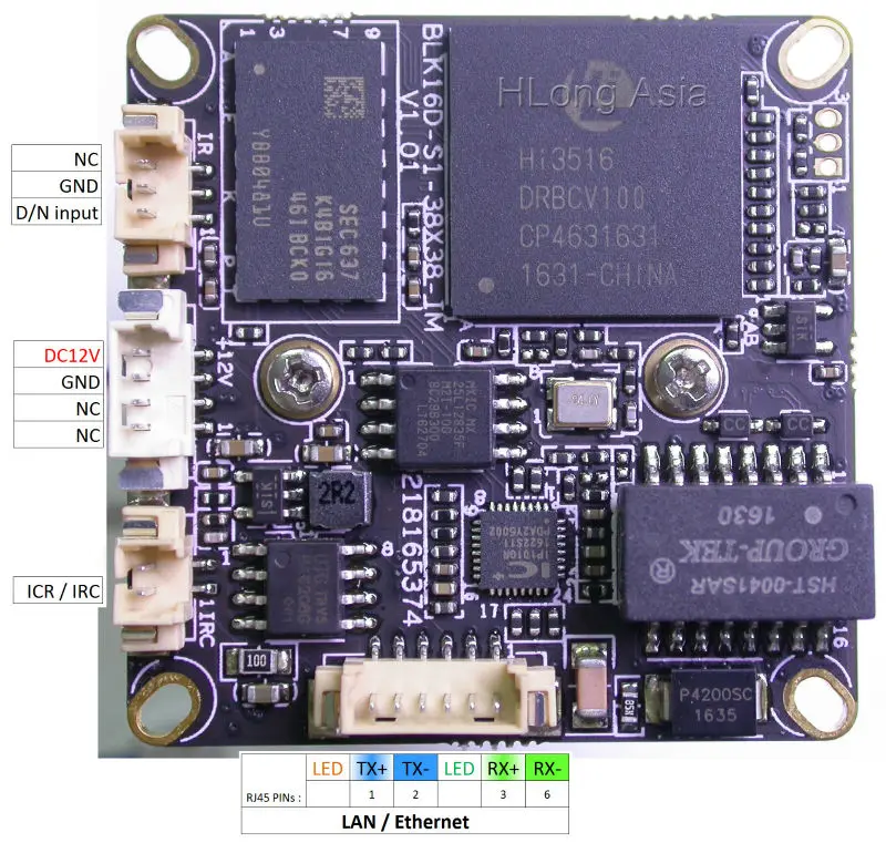 3.0mp H.265 IP Камера 1/3 &quotAptina AR0330 датчик hi3516d + телеметрией кронштейн фиксированный