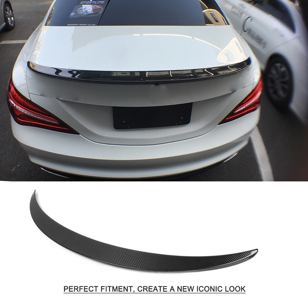Крышка багажника заднего спойлера Carbon Fiber / FRP для седана Mercedes-Benz CLA Class CLA180 CLA200 CLA250 CLA45 AMG 2013 - 2017 гг. и позднее.