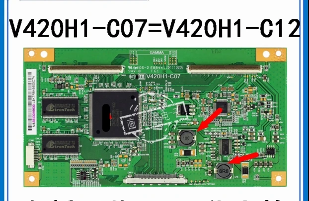 V420h1-c07 logic board WITH 2 inductance connect with T-CON connect board