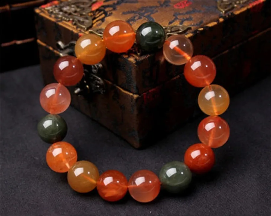 11 мм настоящие натуральные цветные Rutilated кварцевые драгоценные камни