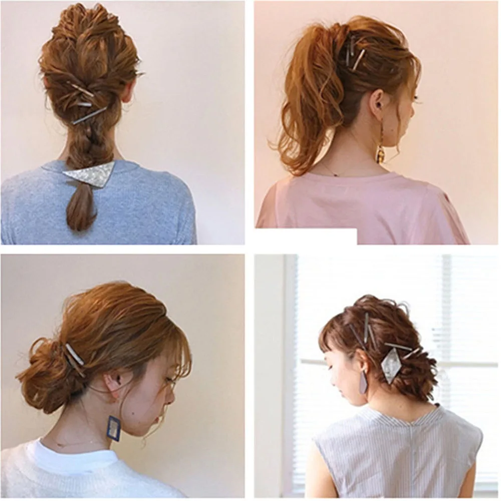 

1PC Fashion Korean Style Hairpin Acetate Hair Clip For Women Girls Barrettes decorative hair clips Hair Accessories