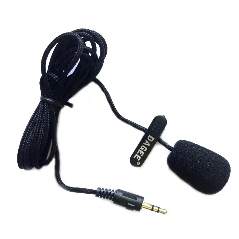 Lavalier Microphone Mini Portable Braided Cord Line Clip-on Mic for Micor with Retail Box Dagee DG-001 MIC | Электроника