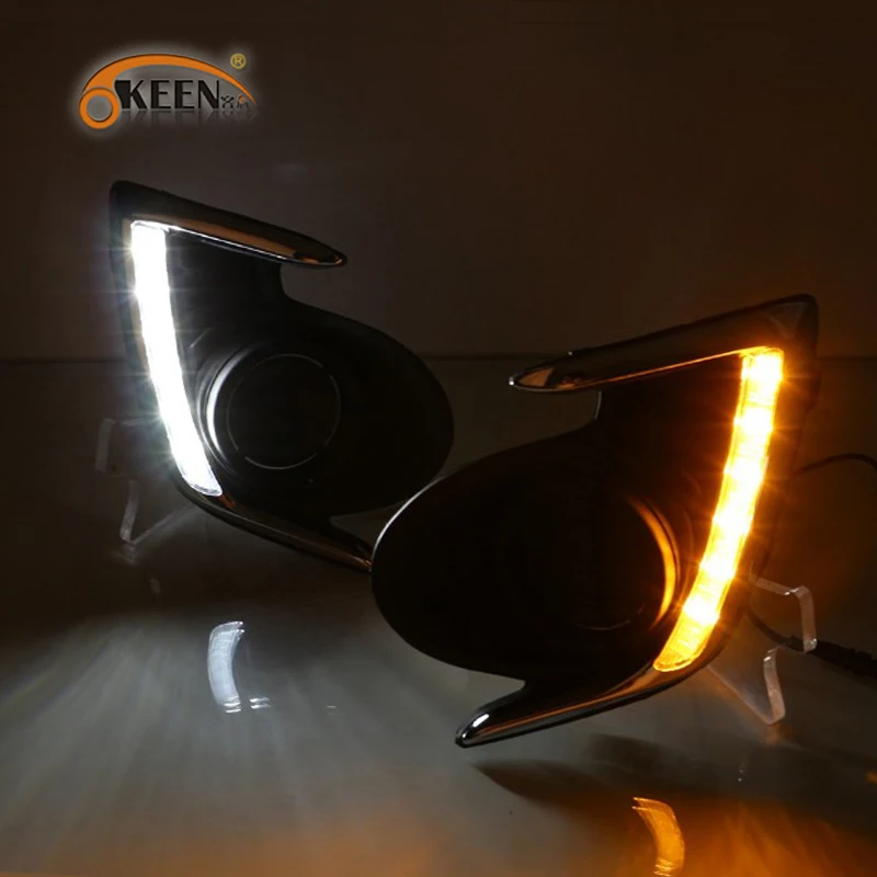 OKEEN LED DRL для Mitsubishi Attrage Mirage G4 2012 2013 2014 2015 2016 2017 светодиодные дневные ходовые огни