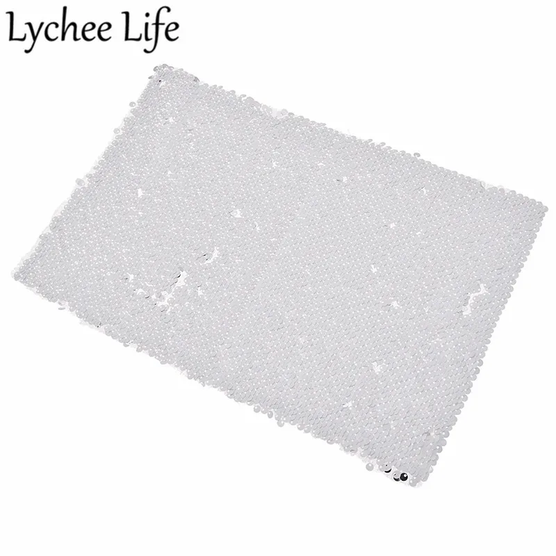 Lychee Life Двусторонняя блестящая ткань, цветная полиэфирная ткань, сделай сам, современная домашняя одежда, текстиль, швейная ткань, аксессуары