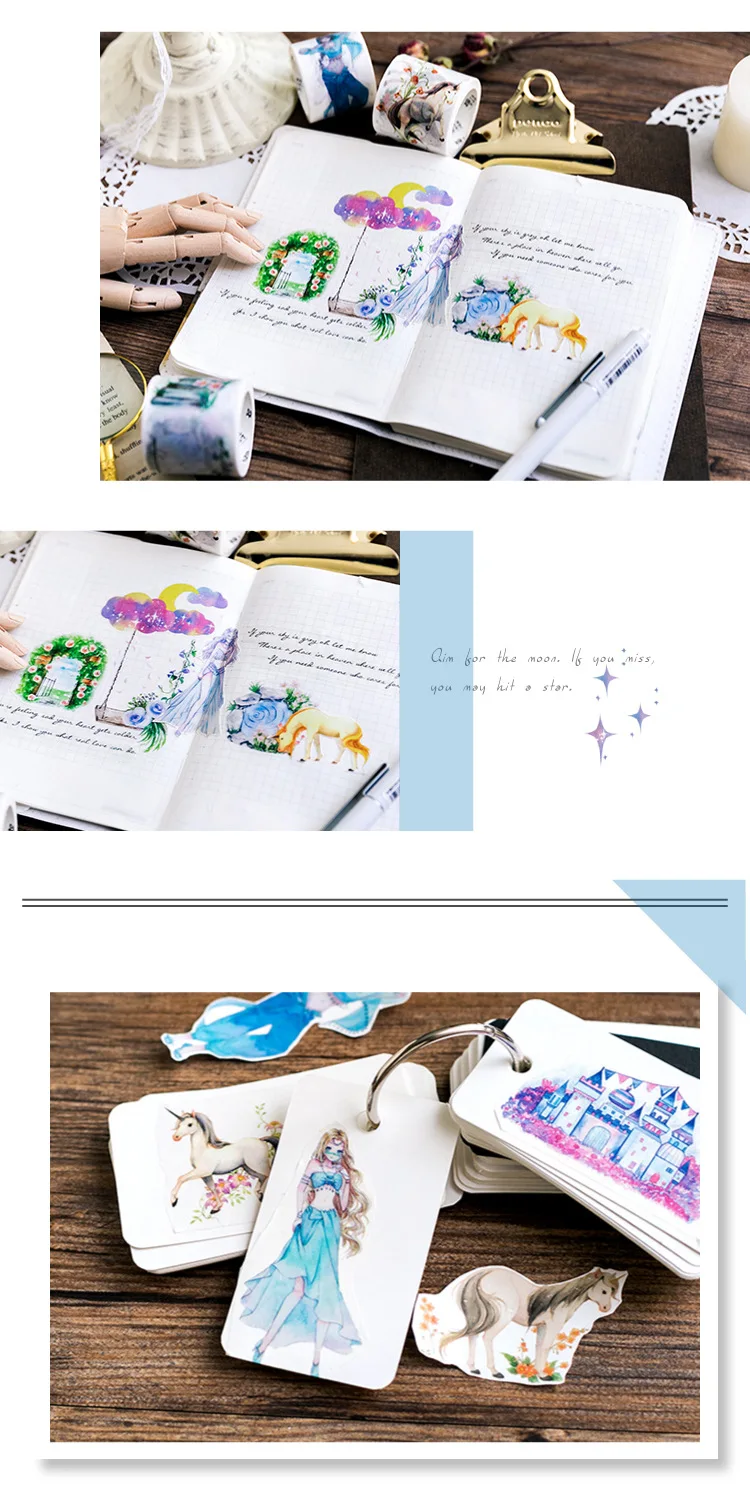 Последняя сказка Loulan Girl васи клейкая лента DIY Скрапбукинг наклейка Label Craft маскирующая лента