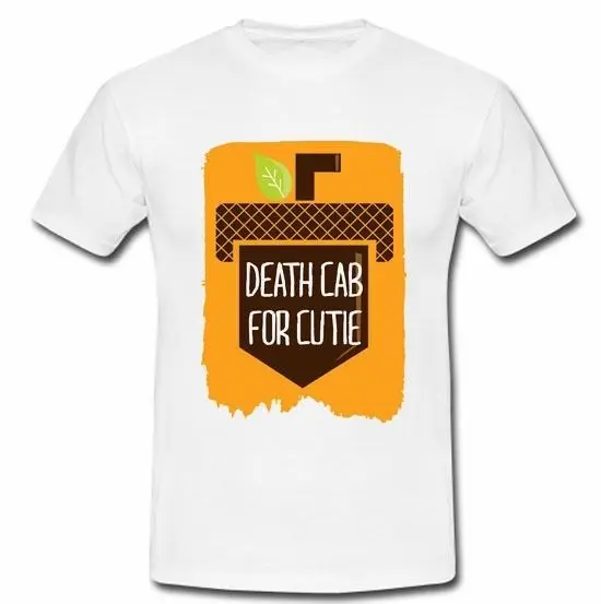 Death cab for Cutie Tour 2011 кристалл Бальные рок группа классные футболки конструкций Best