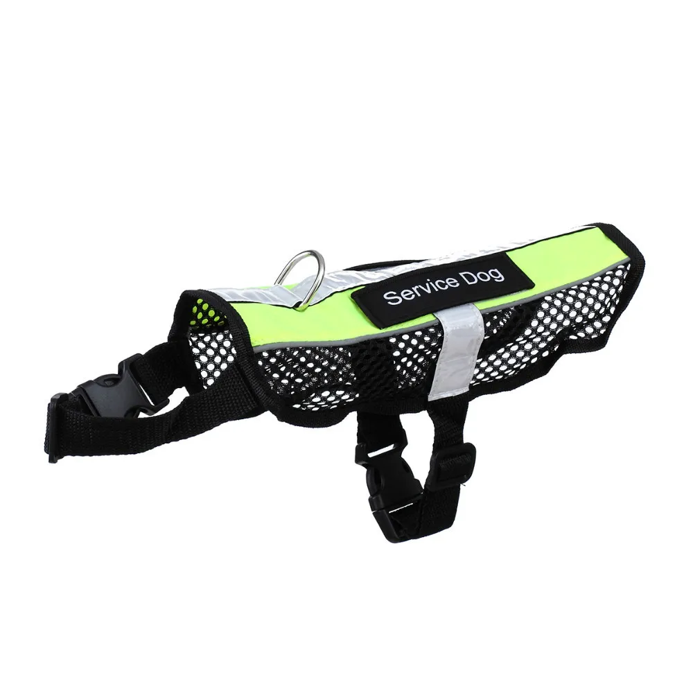 Услуги собаки новые Светоотражающие дышащий собачья шлейка жилетка сменная