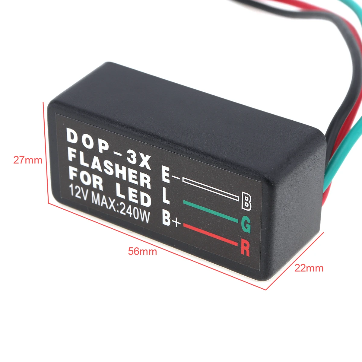 DOP 3X Водонепроницаемый светодиодный светильник сигнала поворота мигалка Реле