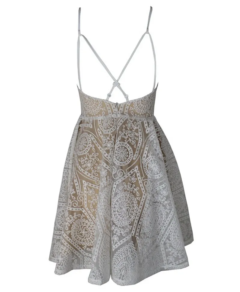 XiM &amp M @ ch Сексуальное Милое кружевное мини-платье с глубоким v-образным вырезом и