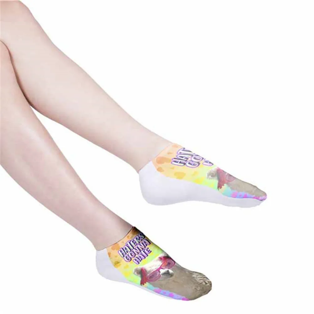 Забавные носки 2019 для мужчин и женщин из серии альпака с неглубоким горлом