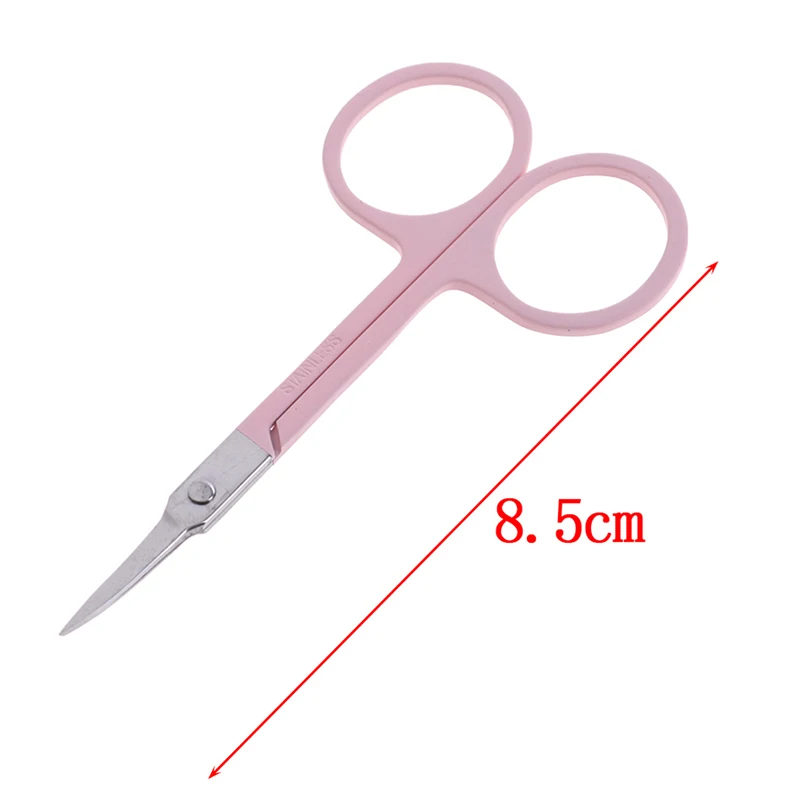 1 шт. ножницы для макияжа нержавеющая сталь бровей ресниц обрезка волос острые