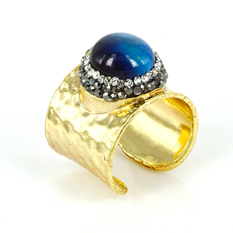 Очаровательные каменные бусины с натуральным синим коричневым и тигровым глазом