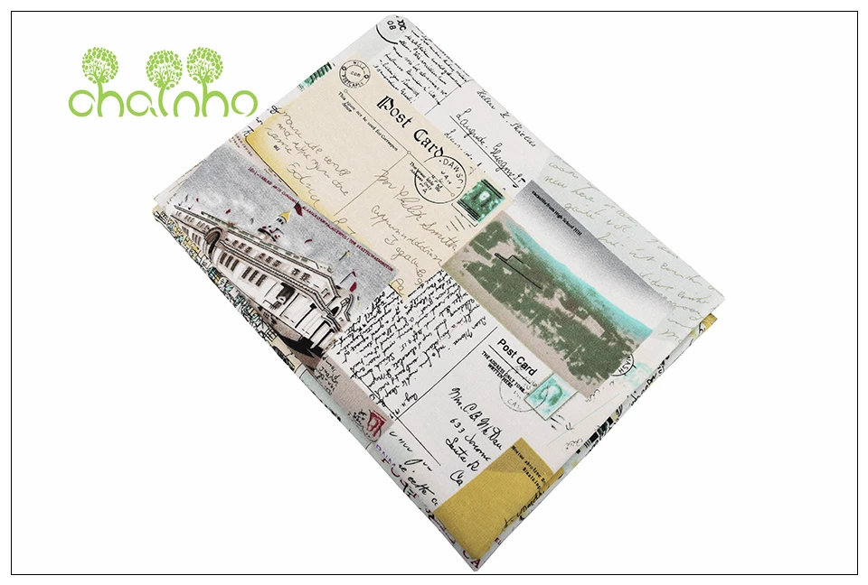 Chainho, Post Card Series, хлопковая льняная ткань с принтом для шитья и шитья диванов/скатертей/чехлов для мебели/подушек