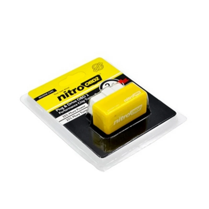 Горячая Распродажа нитроobd2 бензиновый автомобильный чип тюнинг коробка штекер и