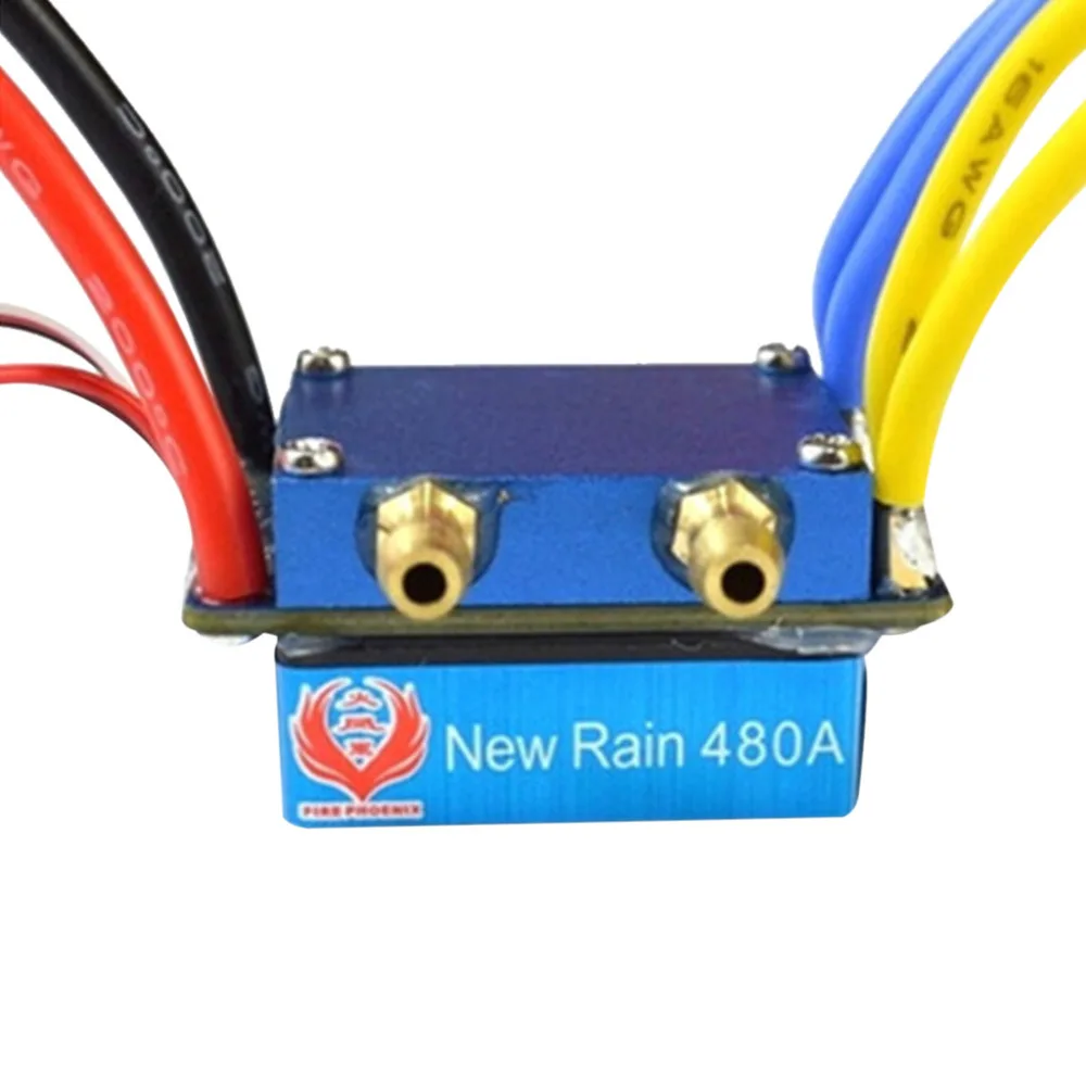 480A матовый ESC двойной двигатель ESC Водонепроницаемый Электронный контроль скорости RC лодка 380/540/775 щеточный мотор металлический 7,2 V-14,8 V RC часть