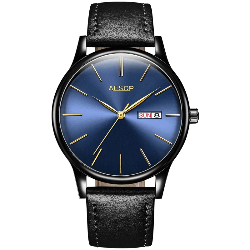 blue and black Мужские часы Топ люксовый бренд Relogio Masculino модные мужские часы Стальные спортивные мужские часы reloj hombre montre homme - Цвет: blue and black