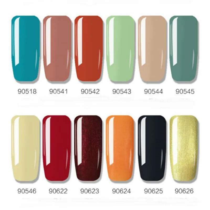 10 мл долговечный Гель лак для ногтей отмачиваемый УФ гель Лак чистый цвет