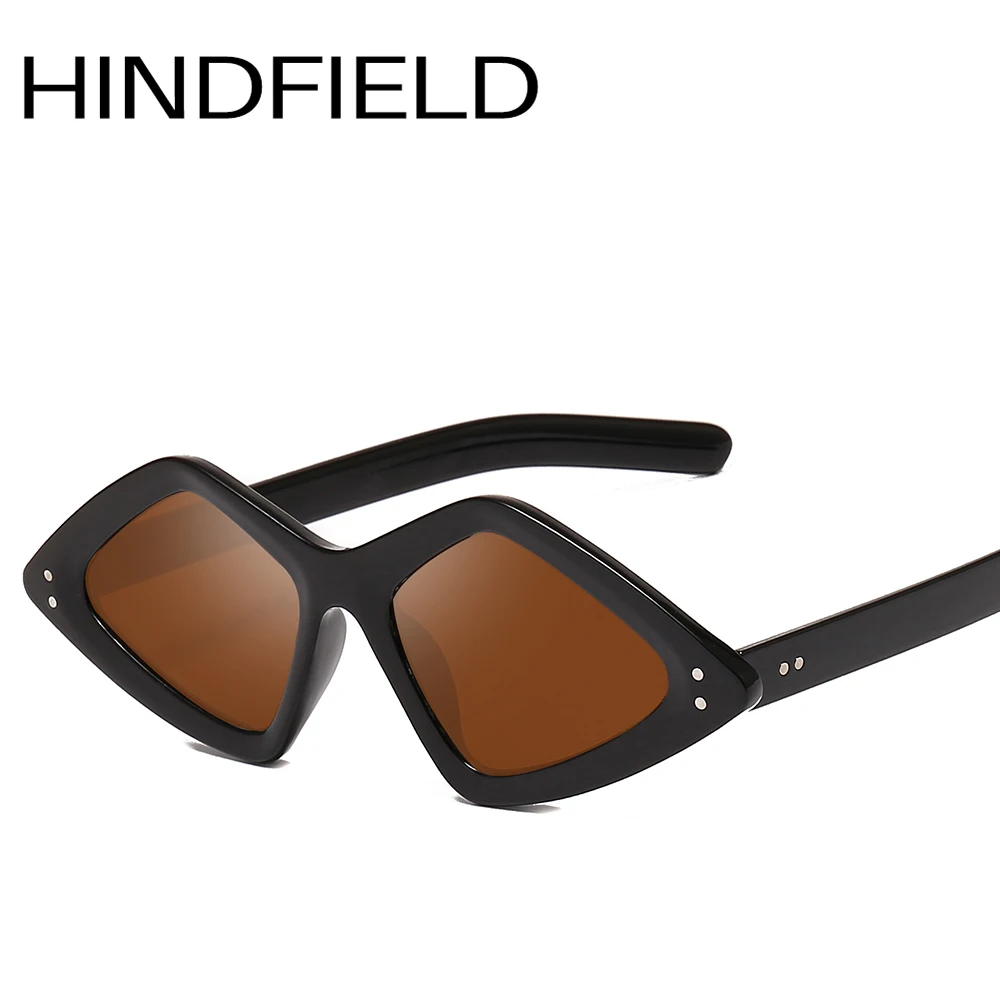 Женские нестандартные солнцезащитные очки Hindfield прочные брендовые дизайнерские