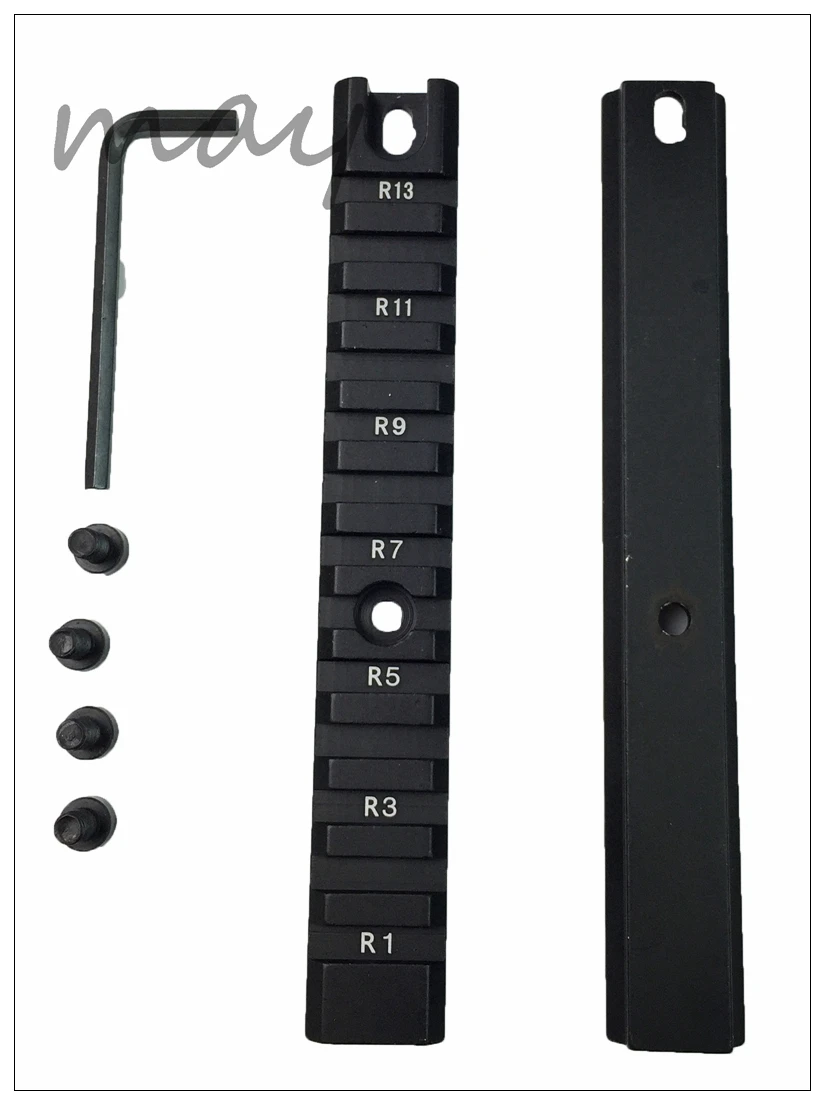 Тактическая рейка высшего качества 2 шт. в 1 20 мм Пикатинни длинный набор рейки из