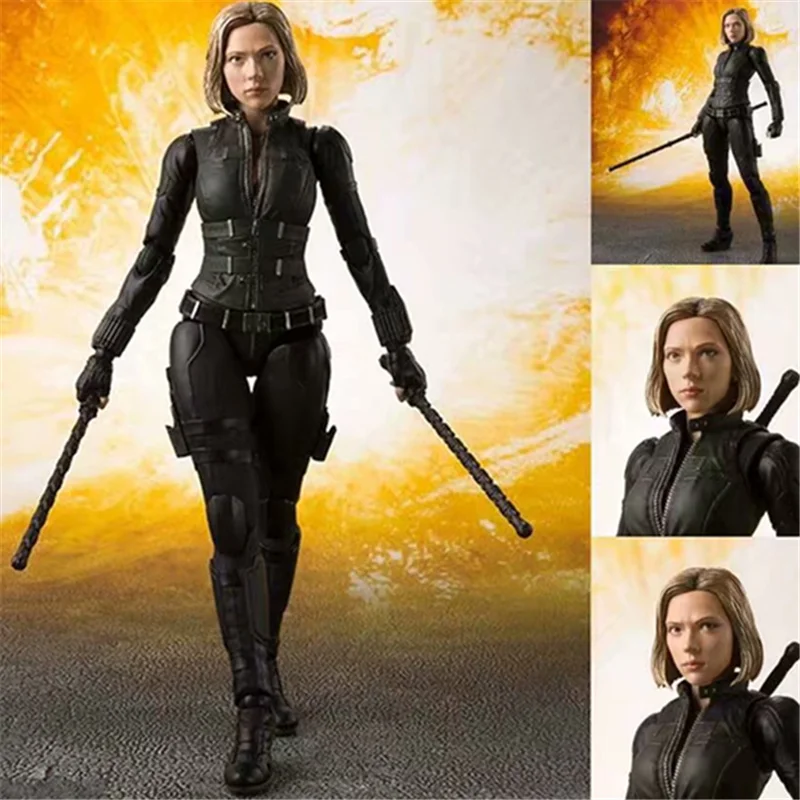 15 см Figuarts Мстители Бесконечность война Черная Вдова Скарлетт Юханссон ПВХ