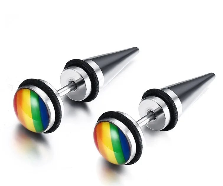 Лесбийские ЛГБТ серьги влюбленные 1 пара подвески Гей Гордость Радуга