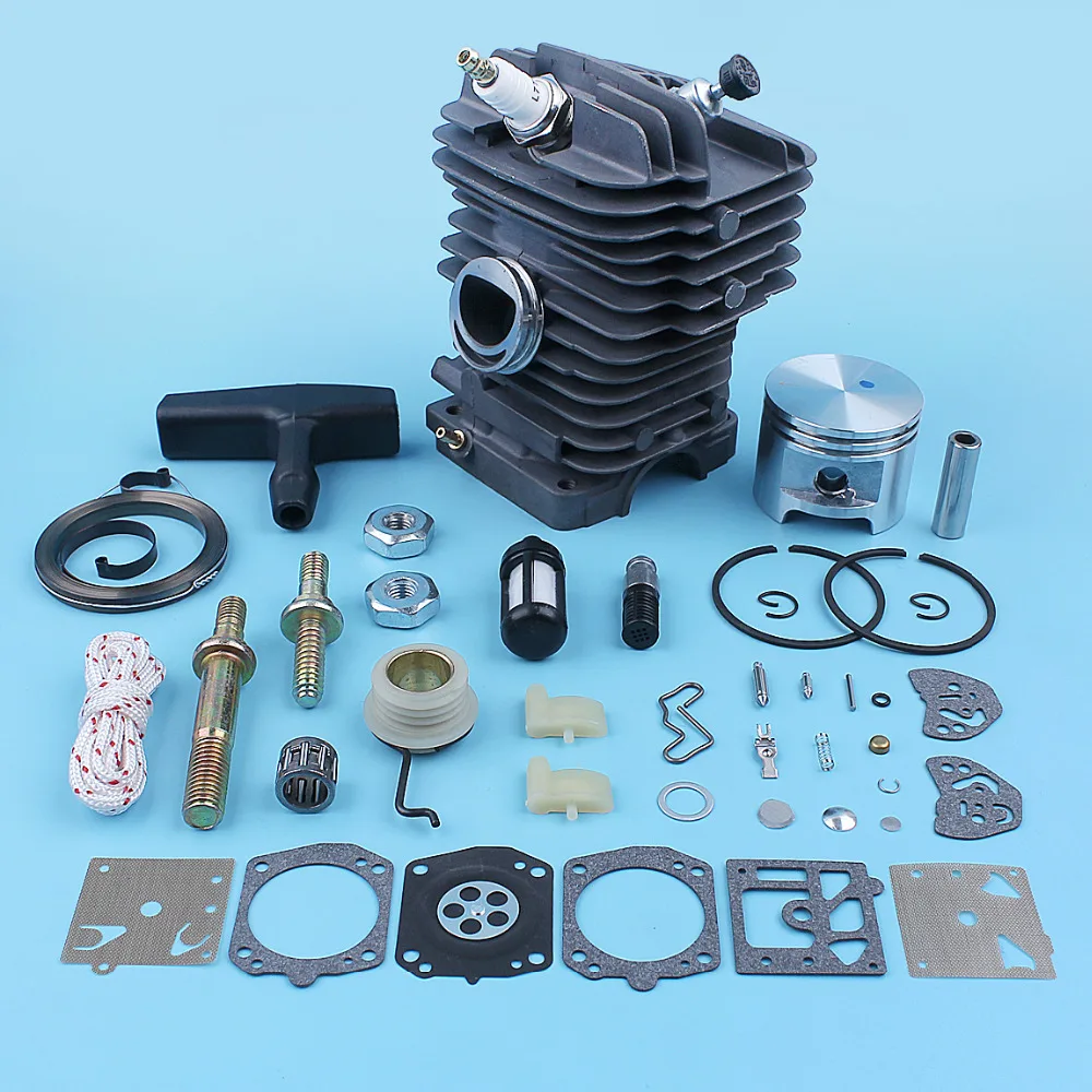 

47mm Cylinder Piston Carb Kit For Stihl MS290 MS310 029 MS390 039 MS 290 310 390 Chainsaw Bar Stud Nut Starter Rope Repair Parts