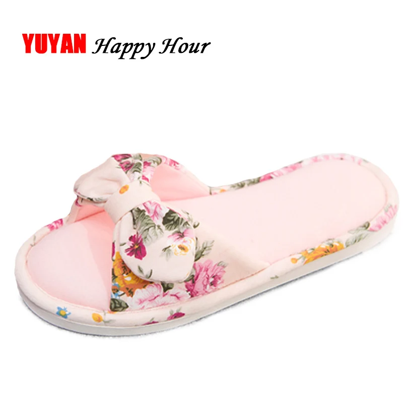 Новинка 2020 модная домашняя обувь женские тапочки Женская ткань женская