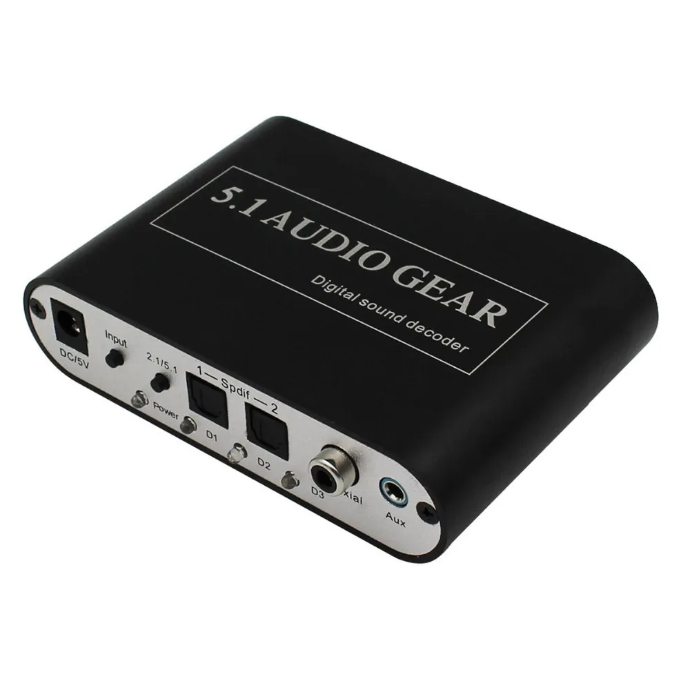 5,1 аудио декодер конвертер цифро-аналоговый декодер Spdif коаксиальный USB на RCA Поддержка DTS/AC3/Dolby для hd-плееров/DVD/XBOX360