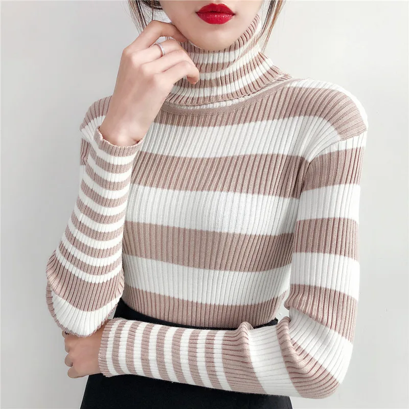 UPPIN водолазка женская теплая Для женщин свитер осень-зима трикотажные Тонкий