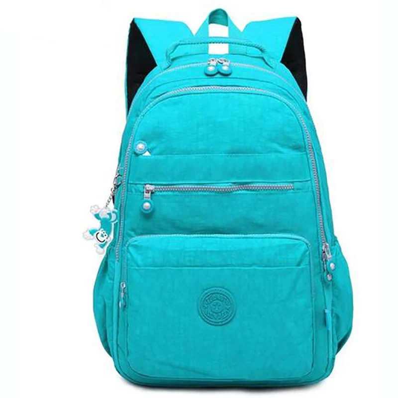 Sky Blue TEGAOTE, школьный женский рюкзак, Mochila, женские рюкзаки, сумка, нейлон, водонепроницаемый, Повседневный, для путешествий, для ноутбука, рюкзак для девочки-подростка - Цвет: Sky Blue