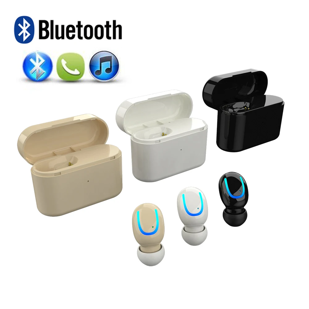 XGODY Q26 Bluetooth наушники одиночные беспроводные вкладыши 4 2 мини гарнитура с