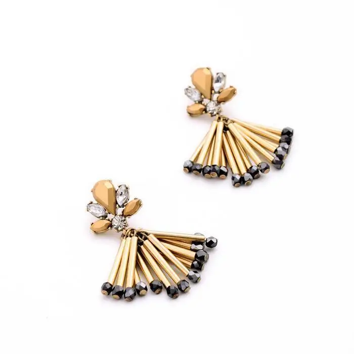 db5014 match stick chic street style Woman Fashion Jewelry designer uxury brand Candy Sparkle statement earrings |