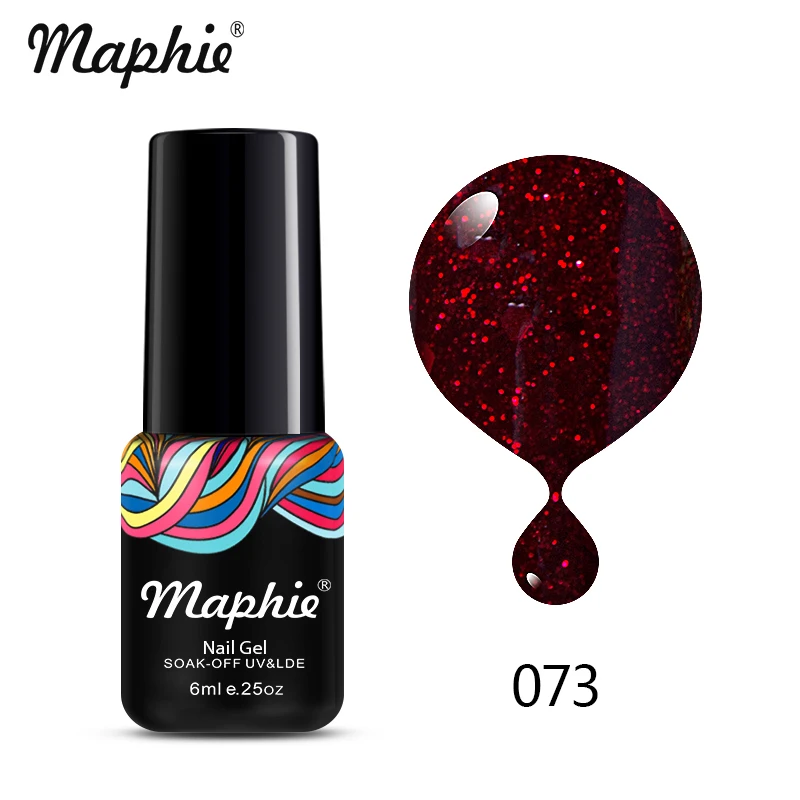 073 Maphie 78 цветов Блестящий Блеск УФ-гель для ногтей неоновый цвет Блестки УФ-гель светодиодный лак для ногтей впитывающийся Полупостоянный лак для ногтей - Цвет: 073