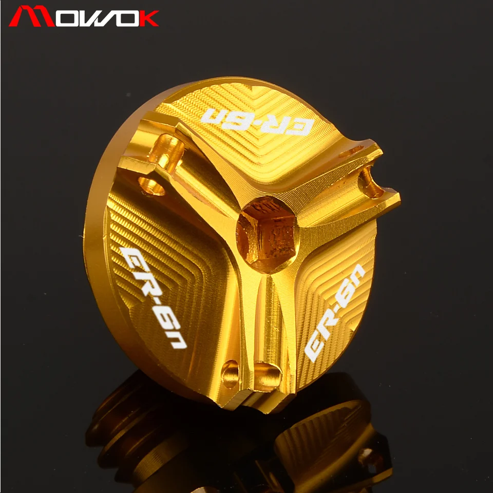 Крышка наполнителя мотоцикла CNC винтовая крышка масла двигателя для KAWASAKI ER6N ER6F er6n