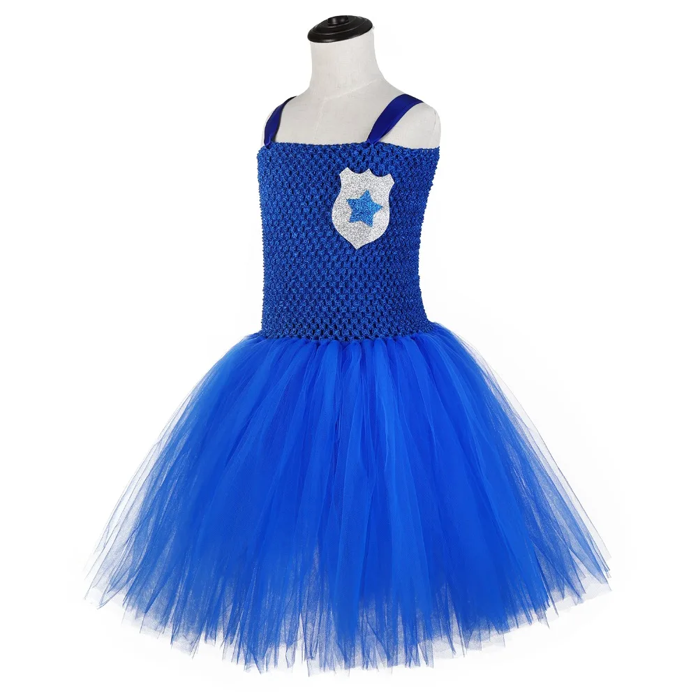 Kids Rabbit Police Costume Tutu Dress Cute Girls Bunny Policewoman Cartoon Cosplay Birthday Outfit Role Play Clothes Clothing | Детская