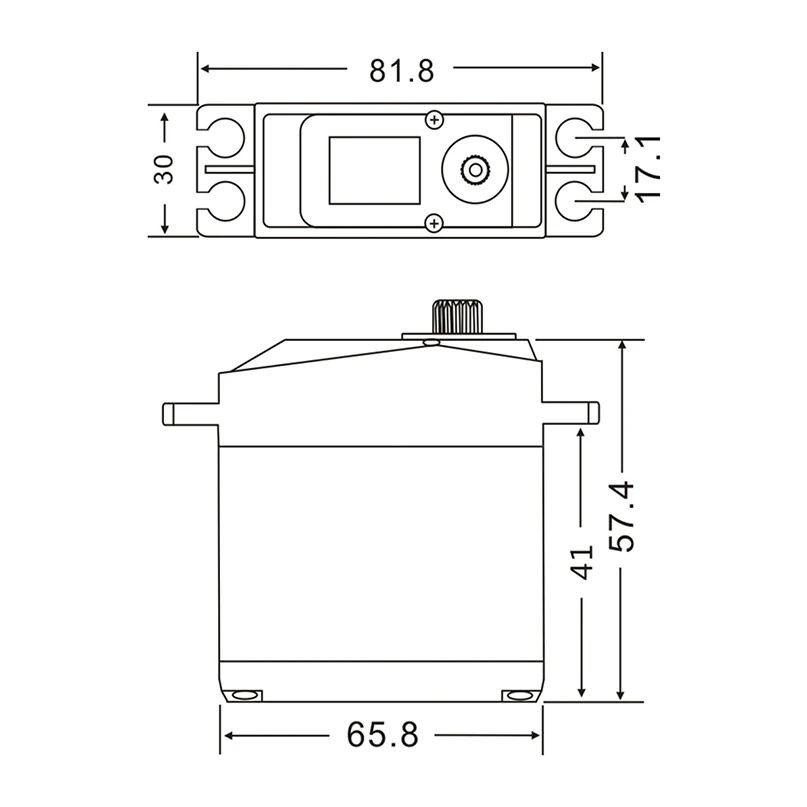 JX Servo PDI-HV2060MG 62 кг Цифровой бензиновый сервопривод 360 градусов для DIY Модель радиоуправляемого дрона части вертолета для 1/5 радиоуправляемого автомобиля