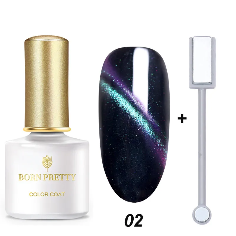 Set 3 BORN PRETTY 6 мл Гель-лак для ногтей кошачий глаз магнитный лак для ногтей замачиваемый УФ-Гель-лак эффект кошачьих глаз базовое верхнее покрытие - Цвет: Set 3