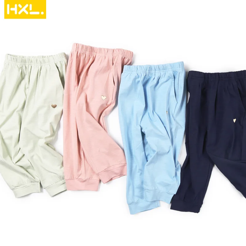 Новинка лета 2020 штаны для мальчиков и девочек длиной до икры Плотные хлопковые