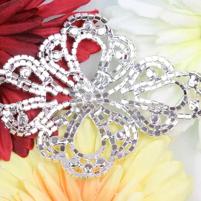 1 шт. серебряный пояс со стразами с аппликацией свадебное Пояс Аппликация горный