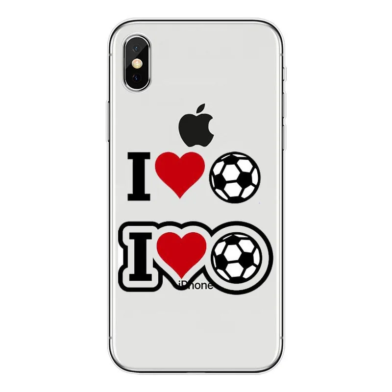 TPU Футбольный Мягкий ТПУ силиконовый чехол для iPhone XS Max 8 8Plus 7 6S 6splus 5 5S SE XR мультяшный футбольный милый чехол - Цвет: TPU