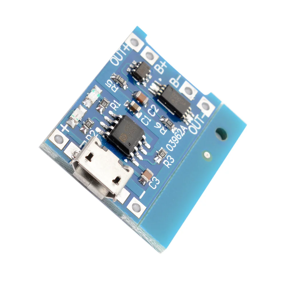 Микро зарядная Плата USB литий ионный 18650 Батарея Зарядное устройство аккумулятор
