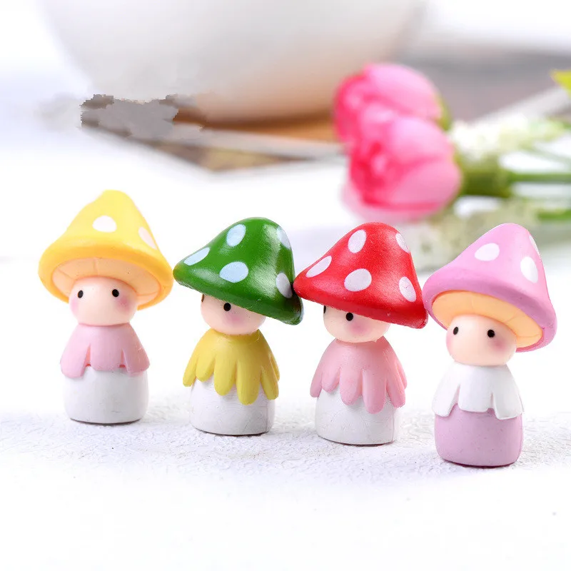 Мини Милая Смола Кукла для DIY Mininature декоративные растения