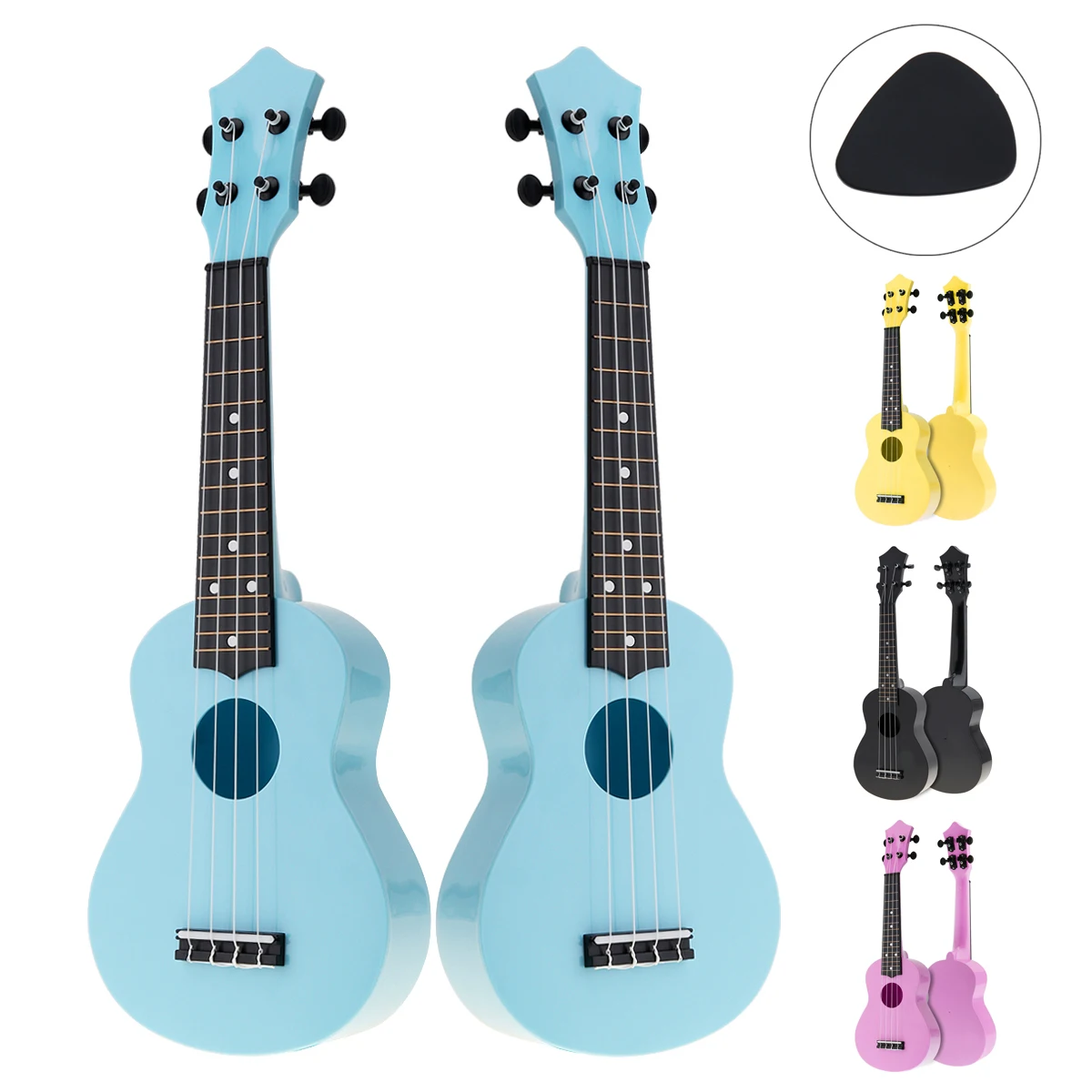 

21 Inch Colorful Acoustic Uke Ukulele 4 Strings Hawaii Guitar Guitarra Instrument for Kids and Music Beginner