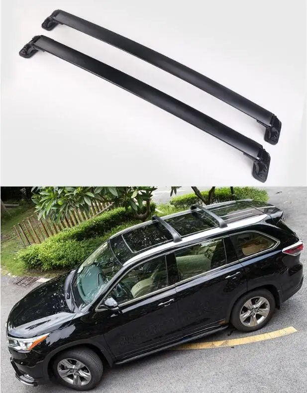 Поперечная стойка из алюминиевого сплава вешалки для багажа Toyota Highlander 2009 2010 2011 2012