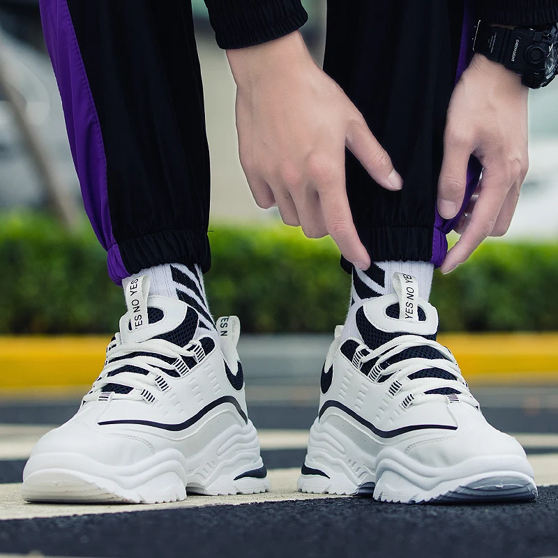 Женские кроссовки со шнуровкой Weweya New INS белые Красные обувь для бега Мужская