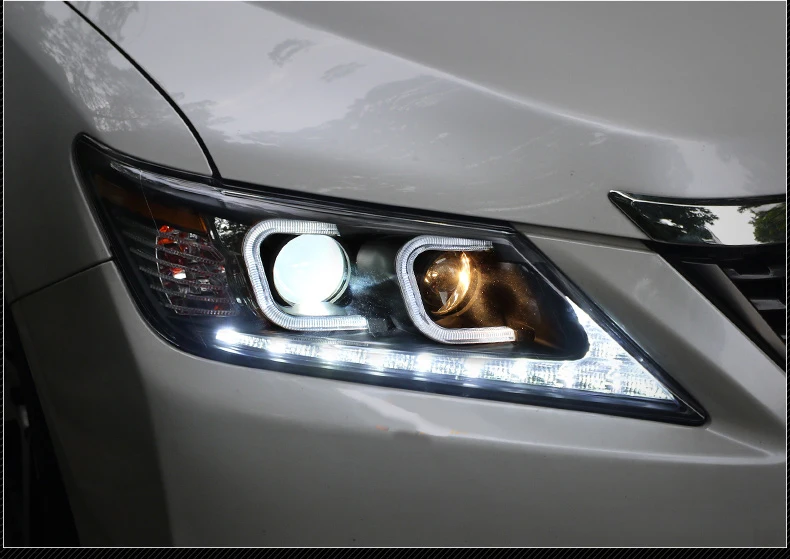 Автомобильный Стайлинг корпус передней фары для Toyota Camry фары 2012 2013 светодиодный фары DRL H7 HID Ксеноновые фары ближнего и дальнего света bi-ксеноновая линзы