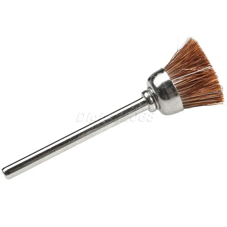 5 шт. 3 мм коричневая мягкая Нейлоновая Щетка для полировки кругов полировщик Dremel